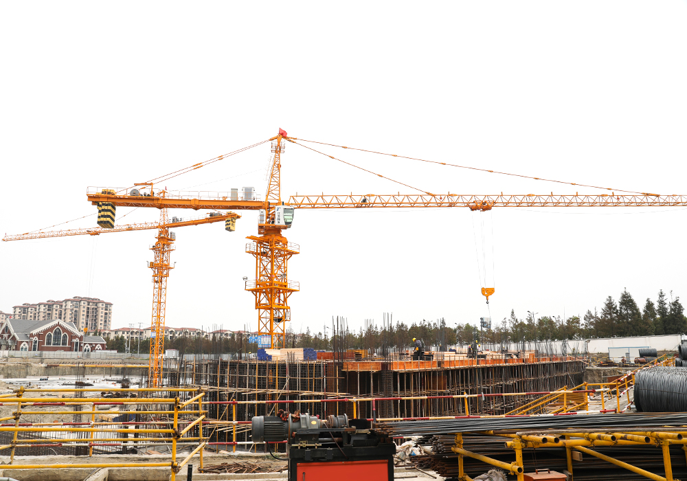 QTP63 (5610) 6ton Topkit Type Tower Crane Jib Längd 56m